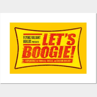 Let's Boogie - 50's Movie Style (Grunge - Yellow) Posters and Art